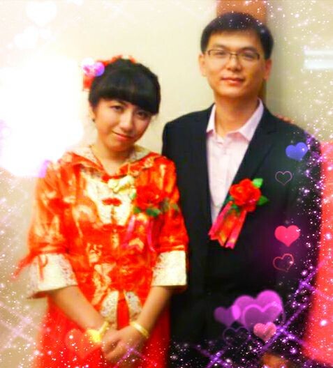 陈丽淳与许国义在2014年喜结连理