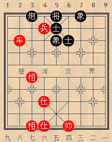 车兵巧胜士象全