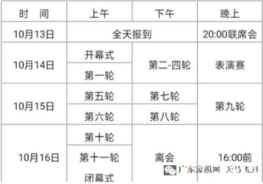 公开组比赛时间