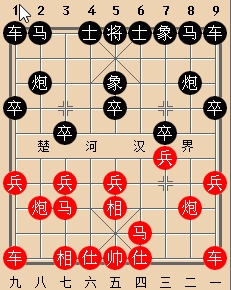 从一盘棋来说象棋开局的重要性，选自赵鑫鑫与黄光颖的对局