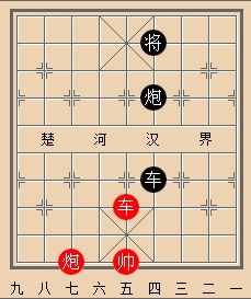 趣味学残局之中路车炮对车炮